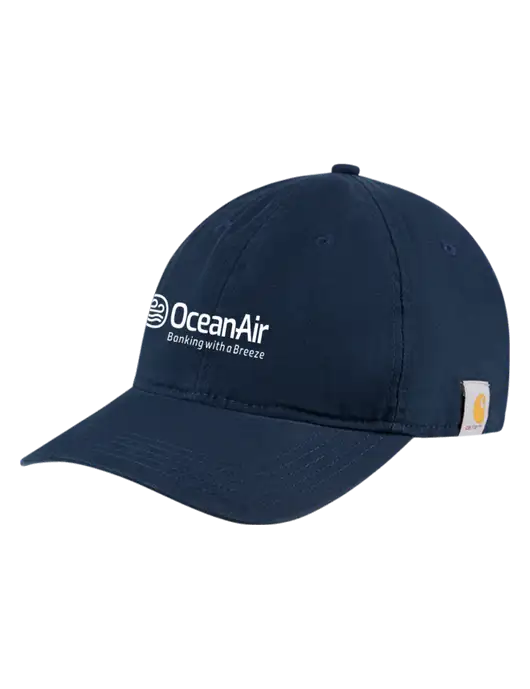 Carhartt Navy Cotton Canvas Cap w/OceanAir Logo
