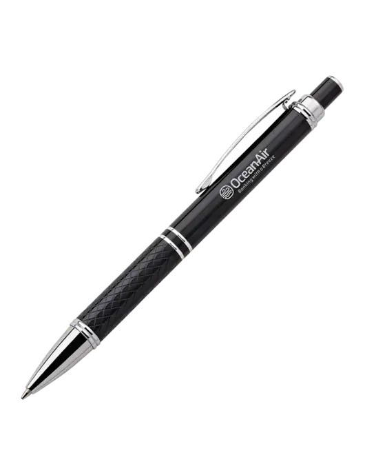 Black Stellar Scribe Pen - Black Ink w/OceanAir Logo