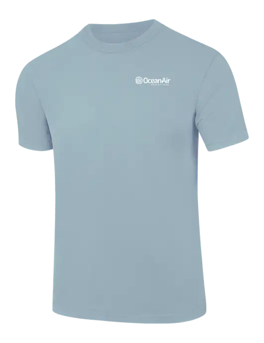 Comfort Colors 6.1 oz Light Blue Heavyweight Ring Spun T-Shirt w/OceanAir Logo