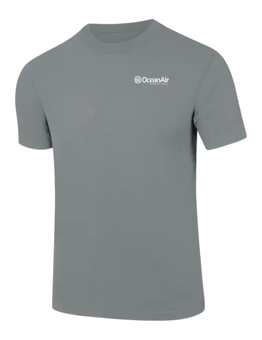 Comfort Colors 6.1 oz Medium Grey Heavyweight Ring Spun T-Shirt w/OceanAir Logo