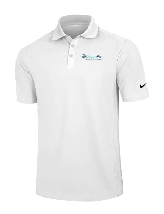 Nike White Dri-FIT Classic Polo w/OceanAir Logo
