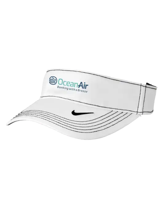 Nike White Dri-FIT Ace Visor w/OceanAir Logo