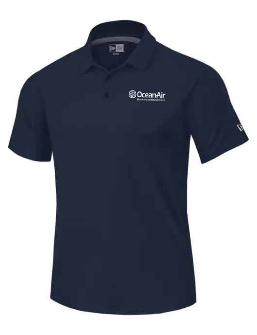 New Era Navy Power Polo w/OceanAir Logo