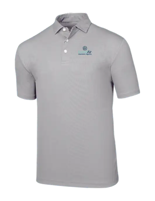 Callaway Birdseye Light Grey Polo w/Insurance Logo