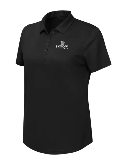 Callaway Womens Birdseye Black Polo w/Insurance Logo