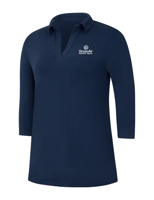 Navy Womens Luxe Knit Tunic w/Insurance Logo