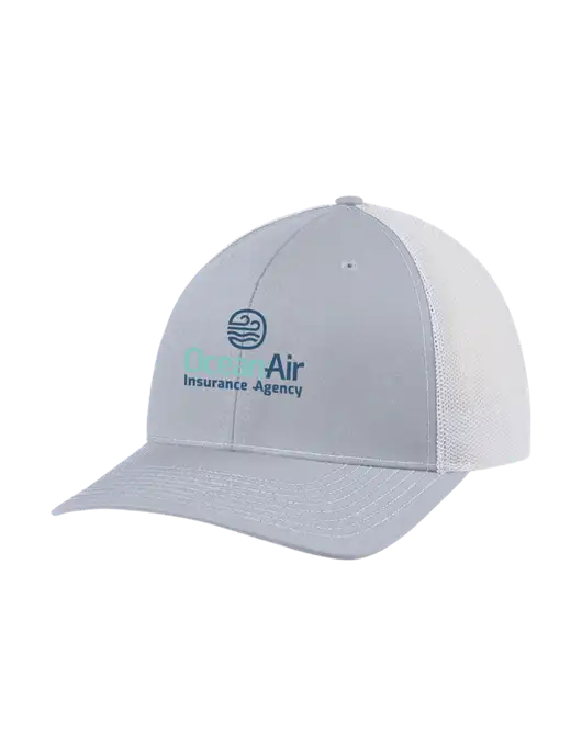 Richardson Adjustable Snapback Original 112 Trucker Cap Light Heather Grey w/White Mesh w/Insurance Logo
